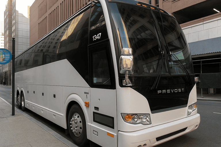 a Charter Bus Rental Somerville coach bus